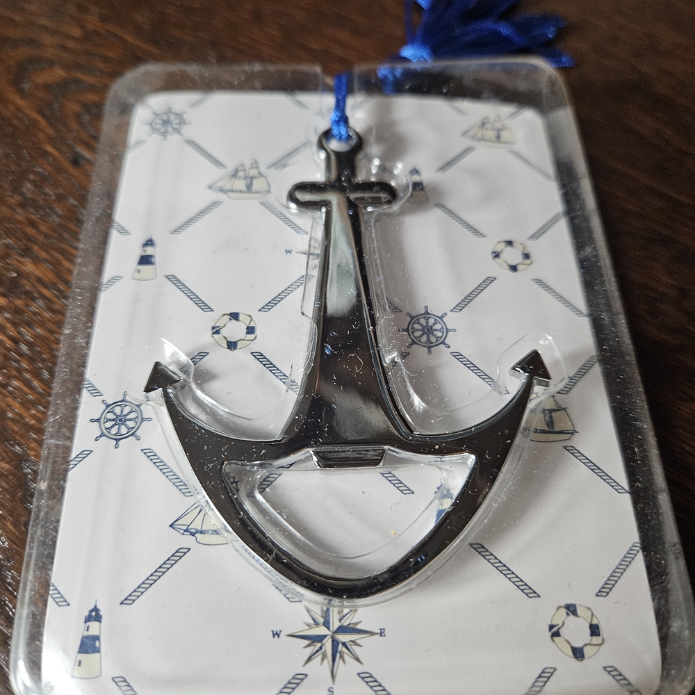 Silver Anchor Wall Ornament - Picture 4 of 5